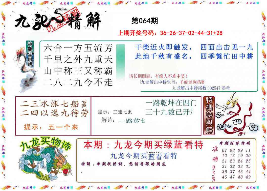 064期九龙精解[图]