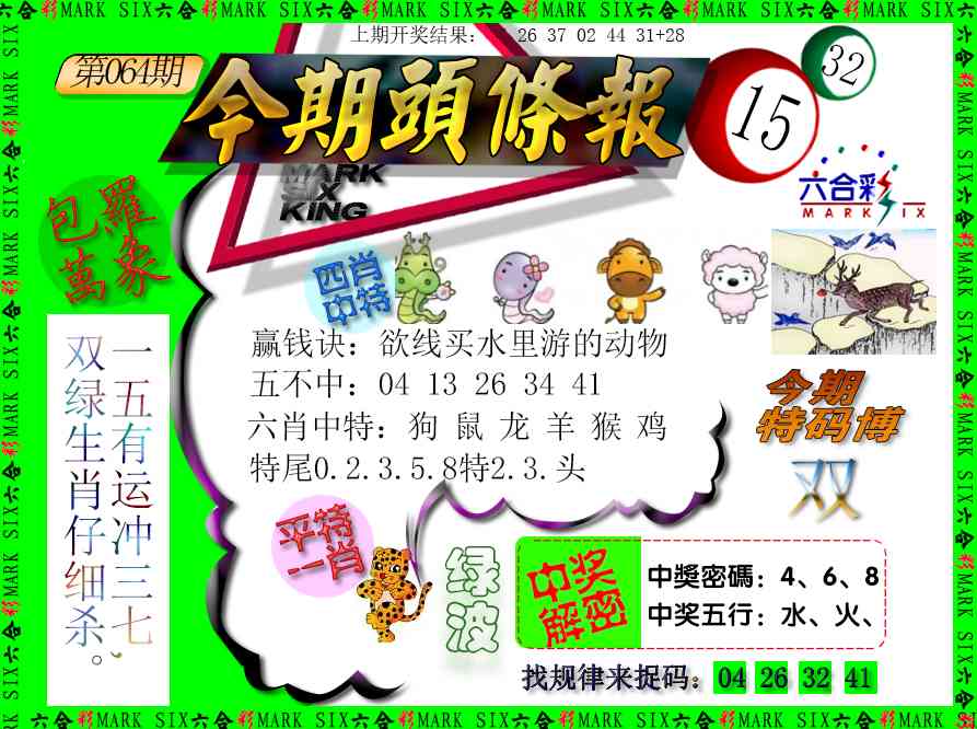 064期今期头条报[图]