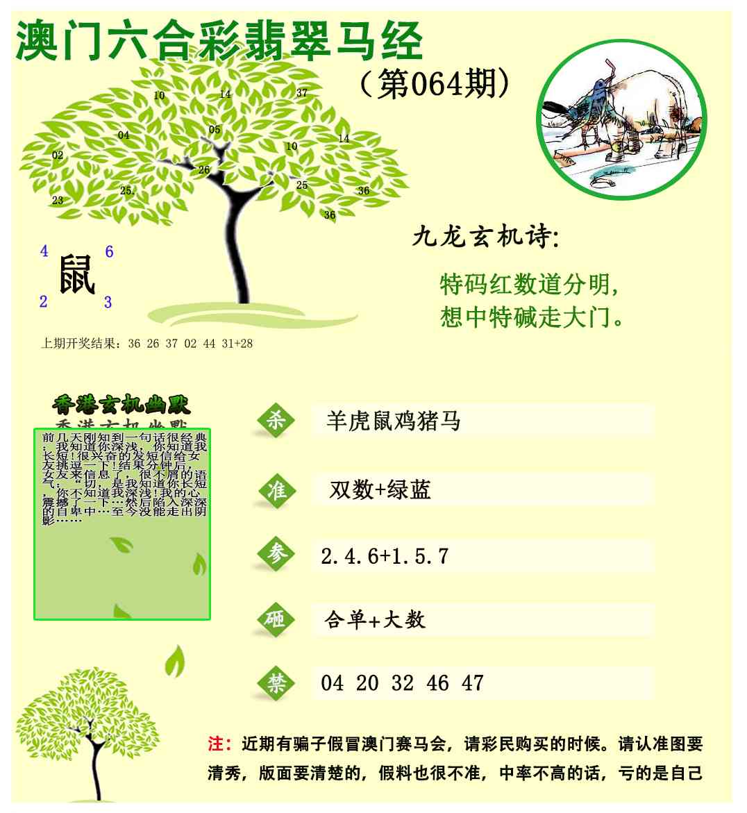 064期翡翠马经[图]