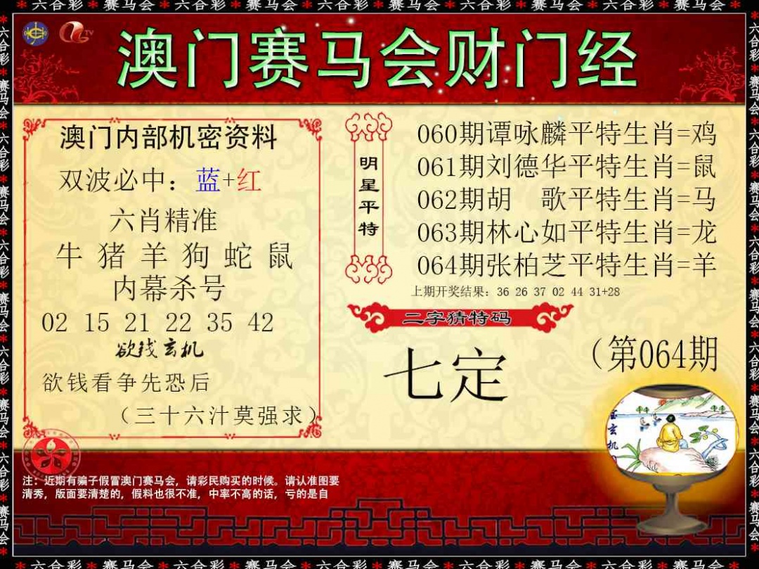 064期财门经[图]