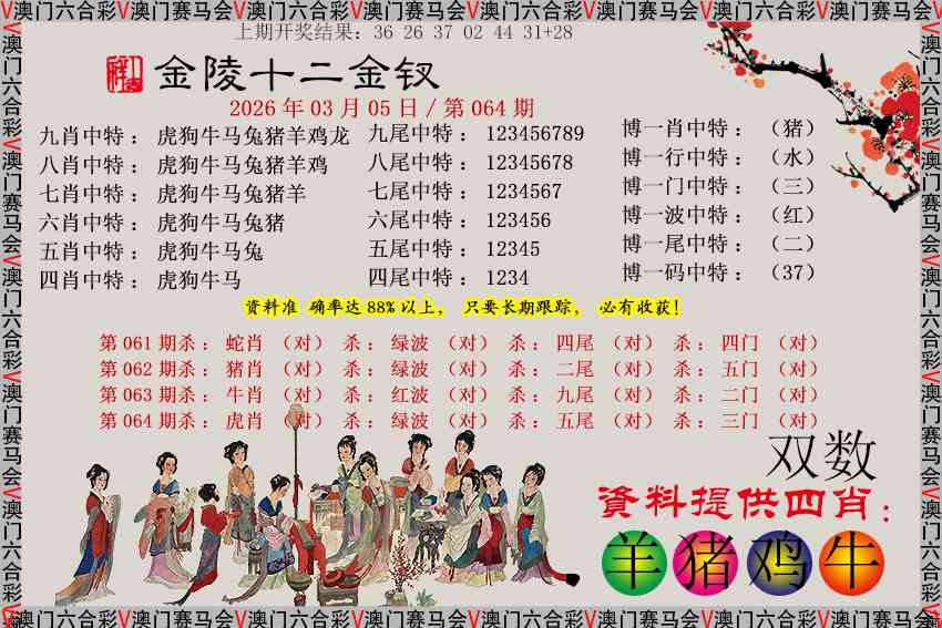 064期金陵十二金钗[图]