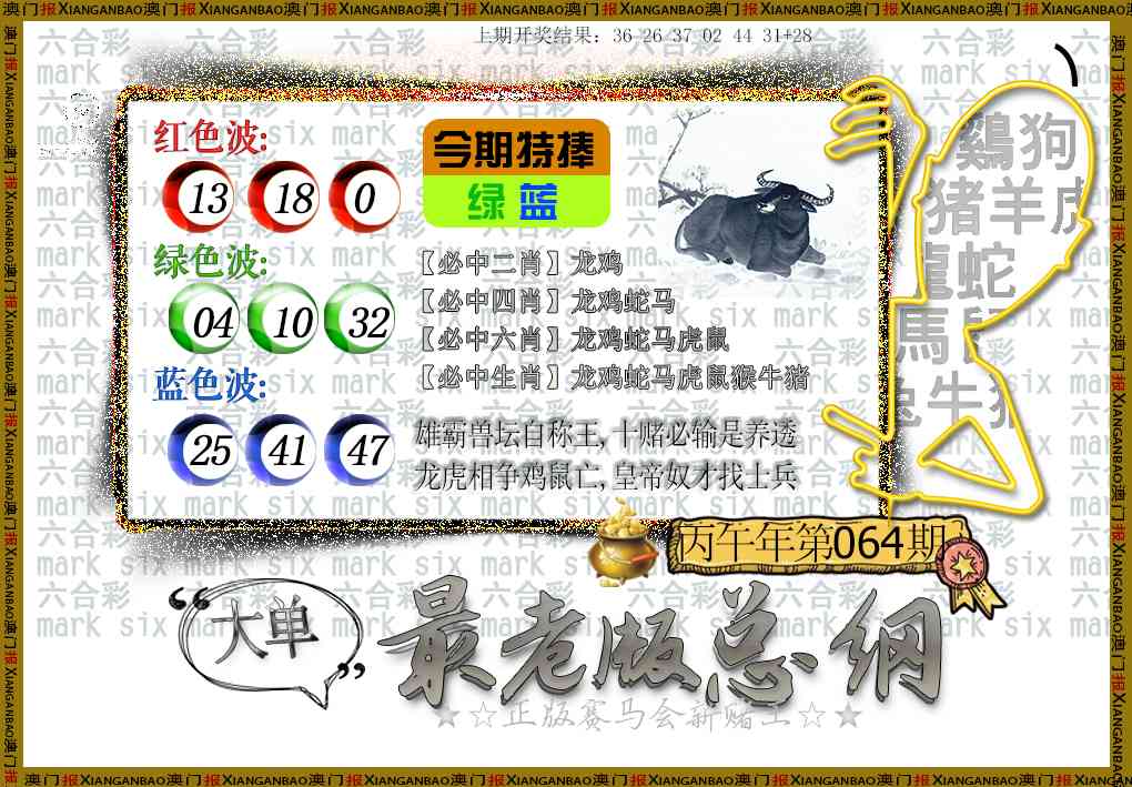 064期最老版总纲[图]