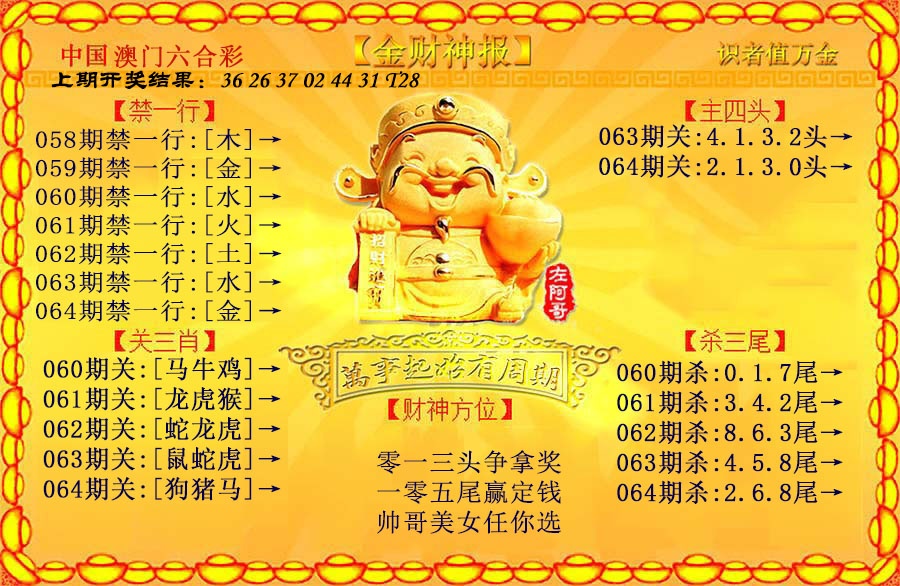 064期金财神[图]
