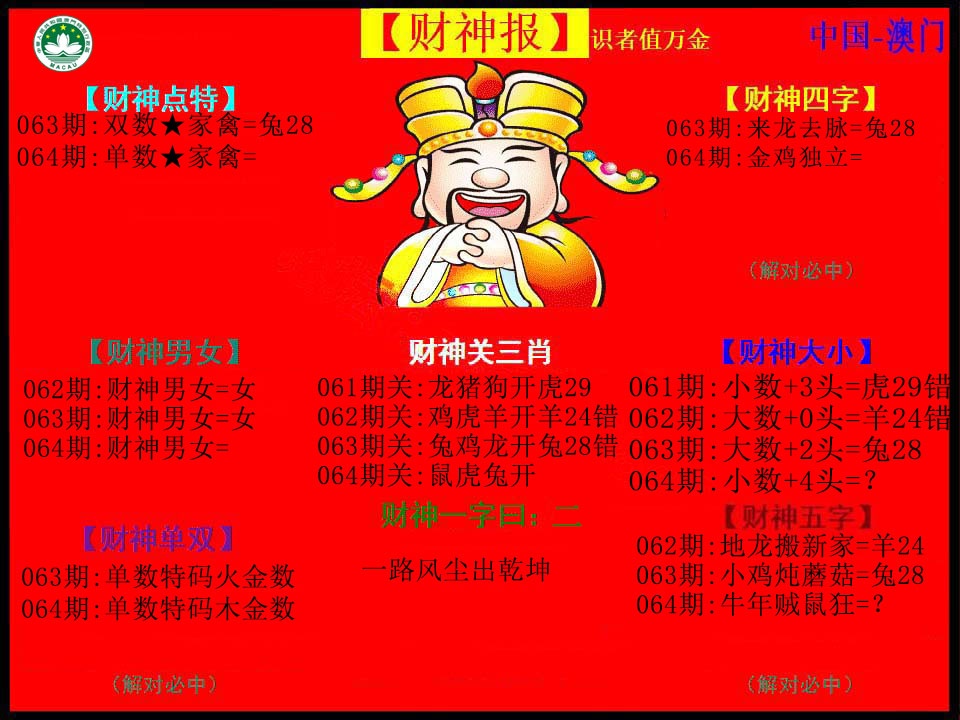 064期红财神[图]