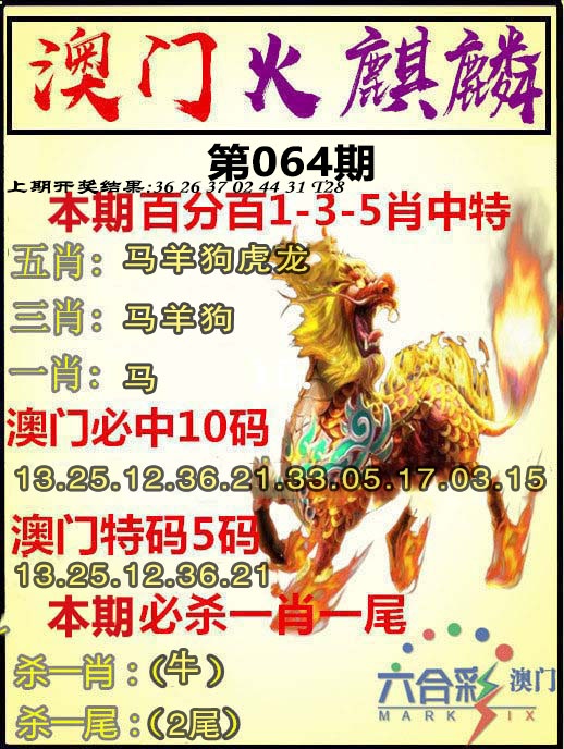 064期火麒麟[图]