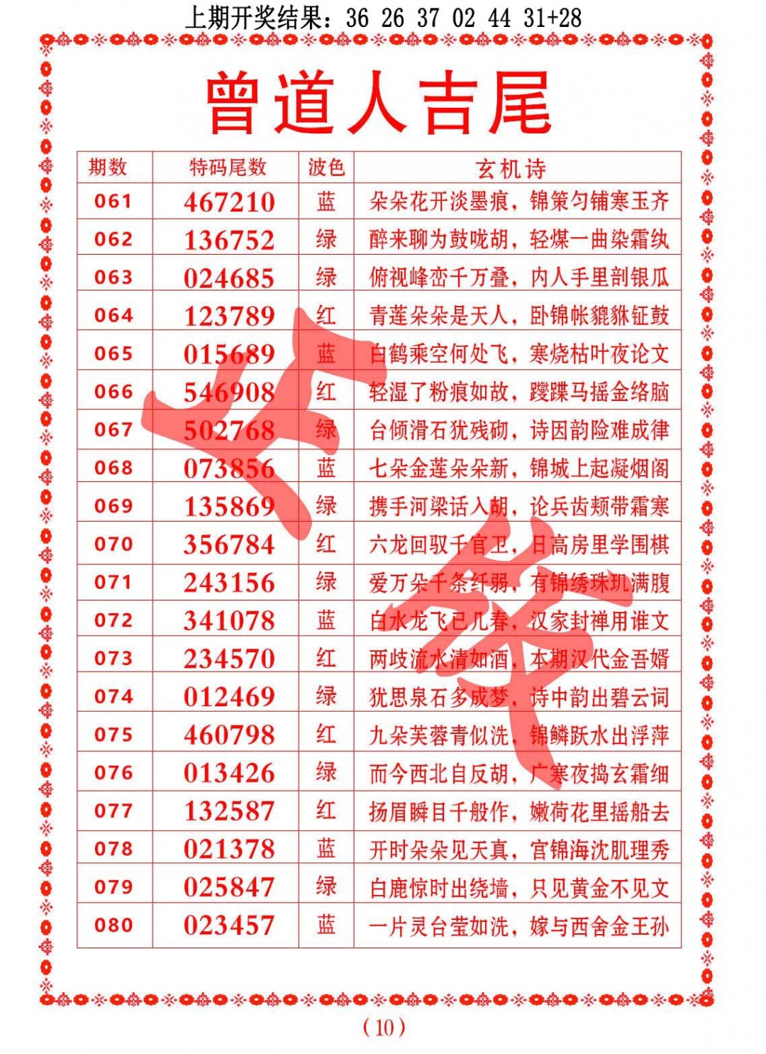 064期曾道人吉尾[图]