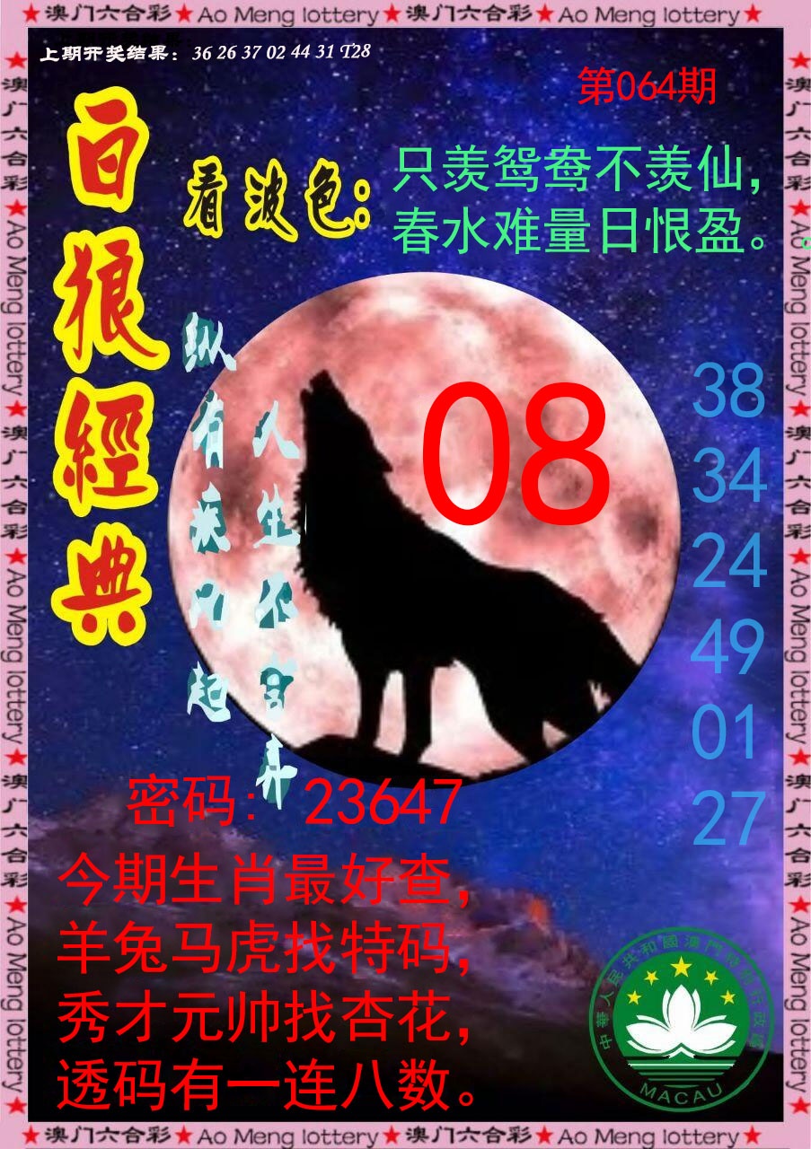 064期白狼经典[图]