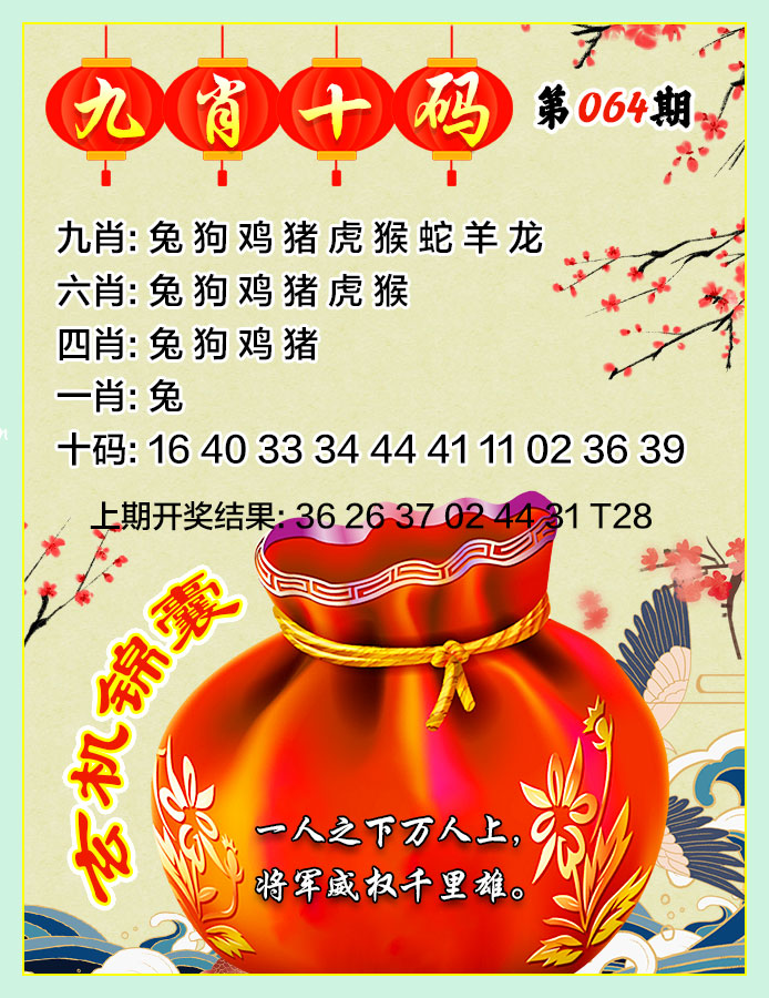 064期九肖十码[图]