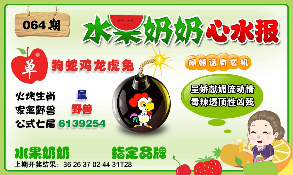 064期水果心水报[图]