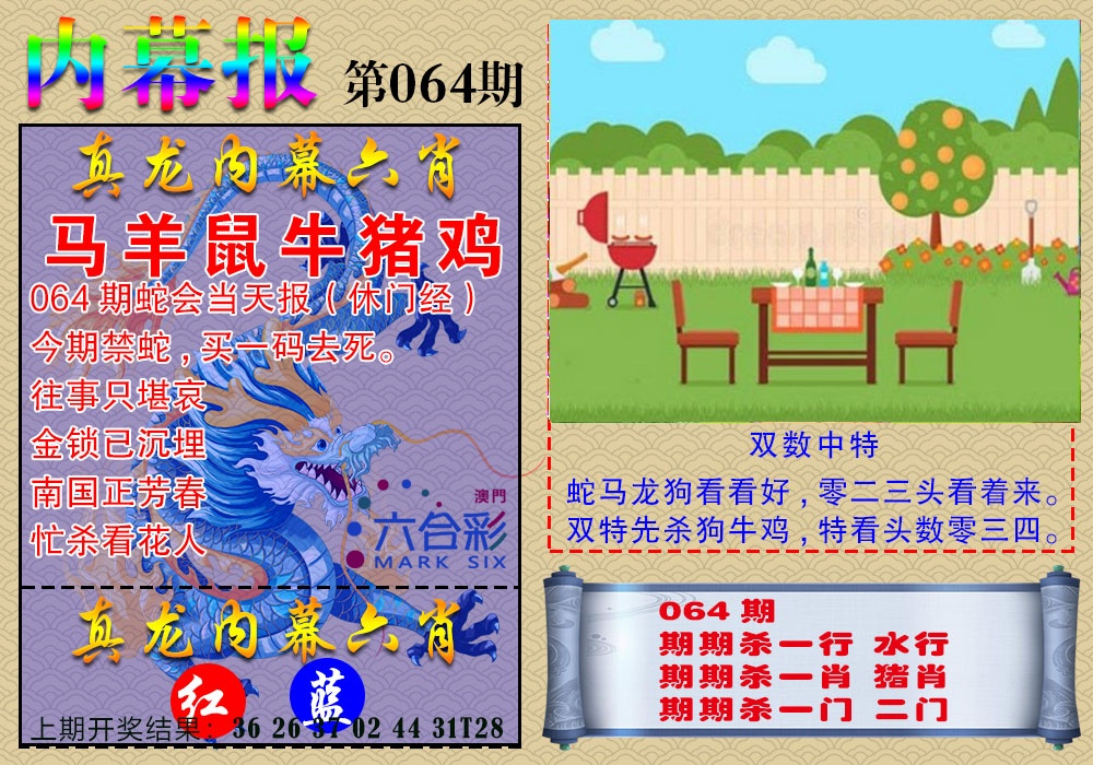 064期真龙内幕报[图]
