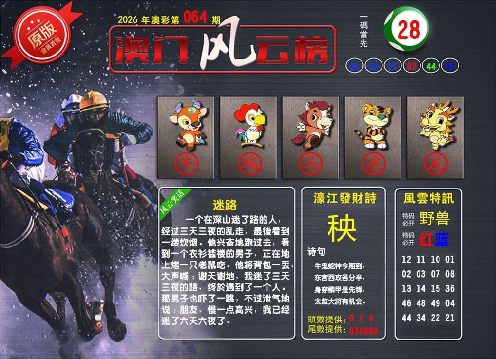 064期澳门风云榜[图]