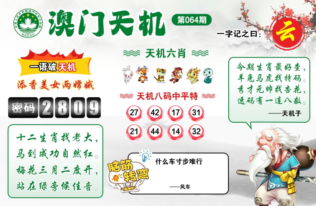 064期澳门天机[图]