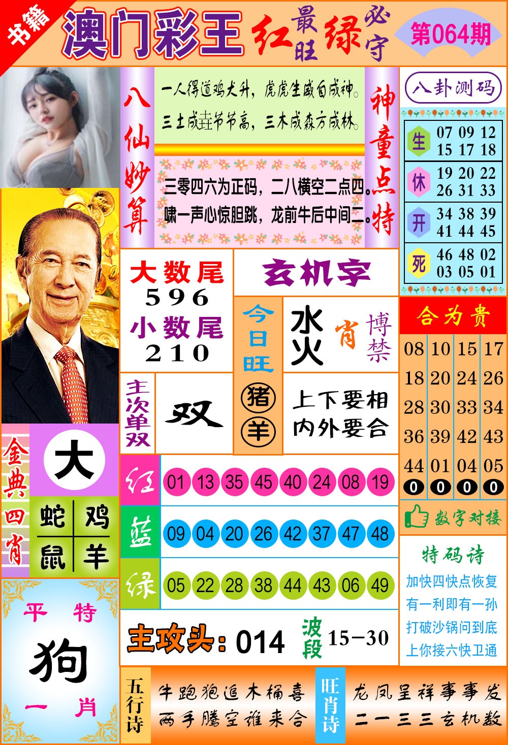 064期澳门彩王玄机[图]