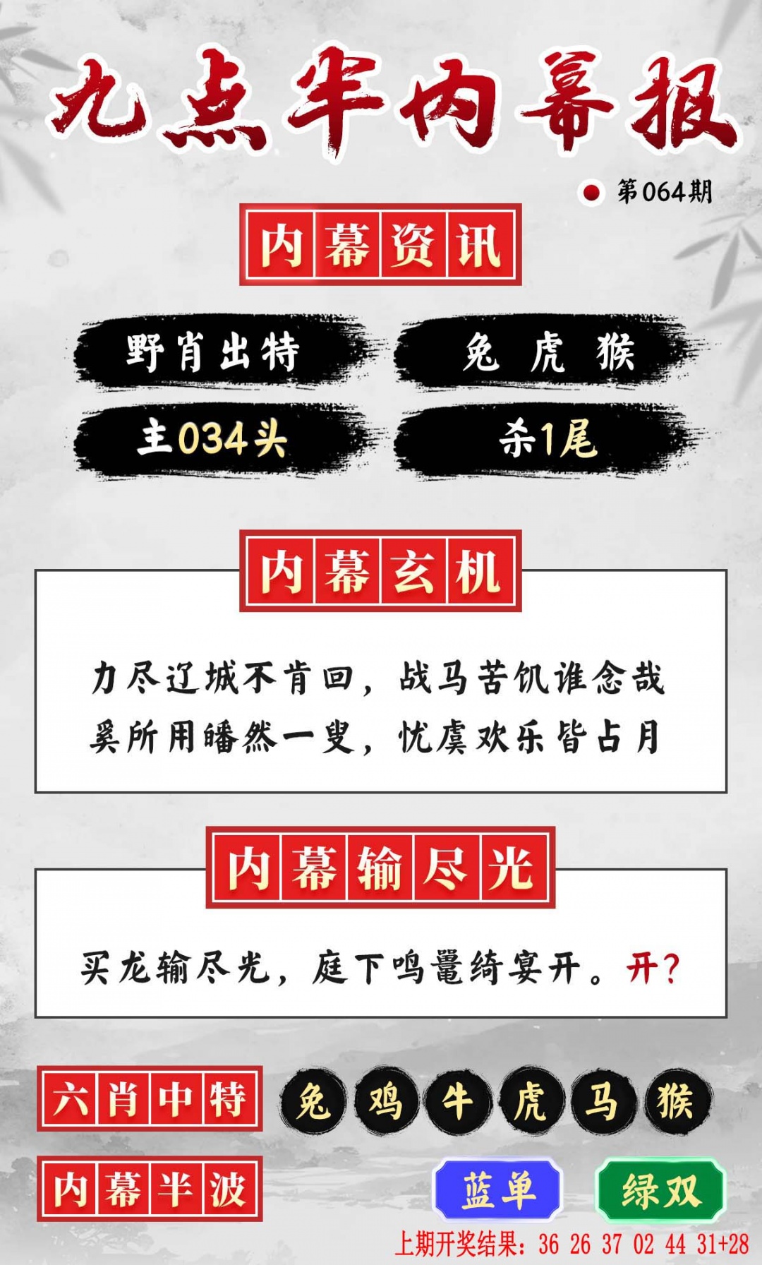 064期九点半内幕报[图]