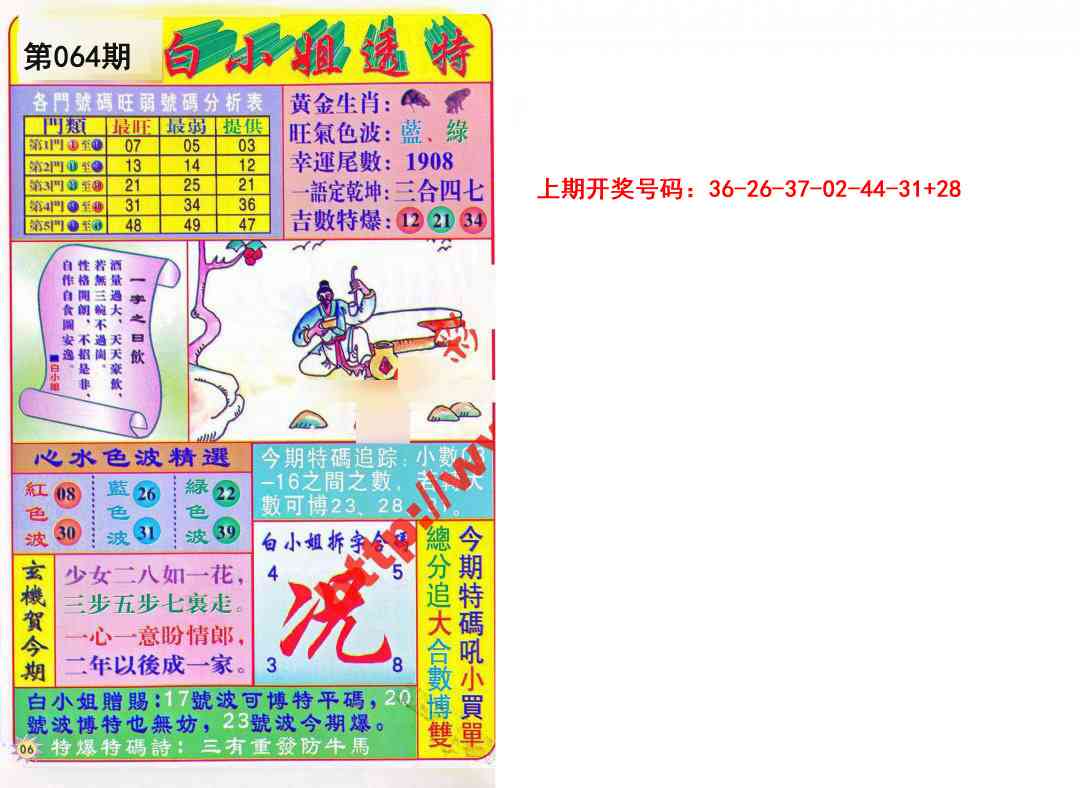 064期白小姐透特[图]