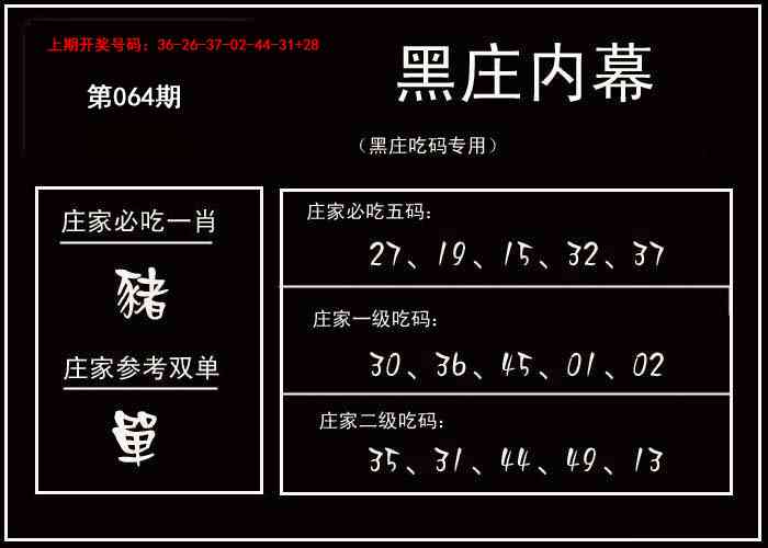064期黑庄内幕[图]