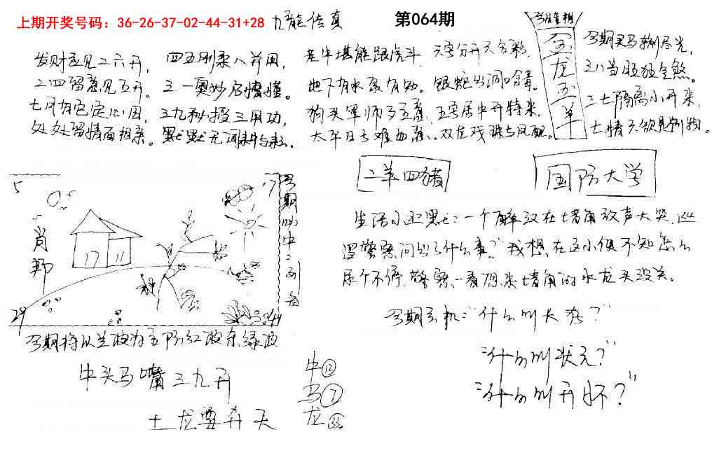 064期手写九龙内幕[图]