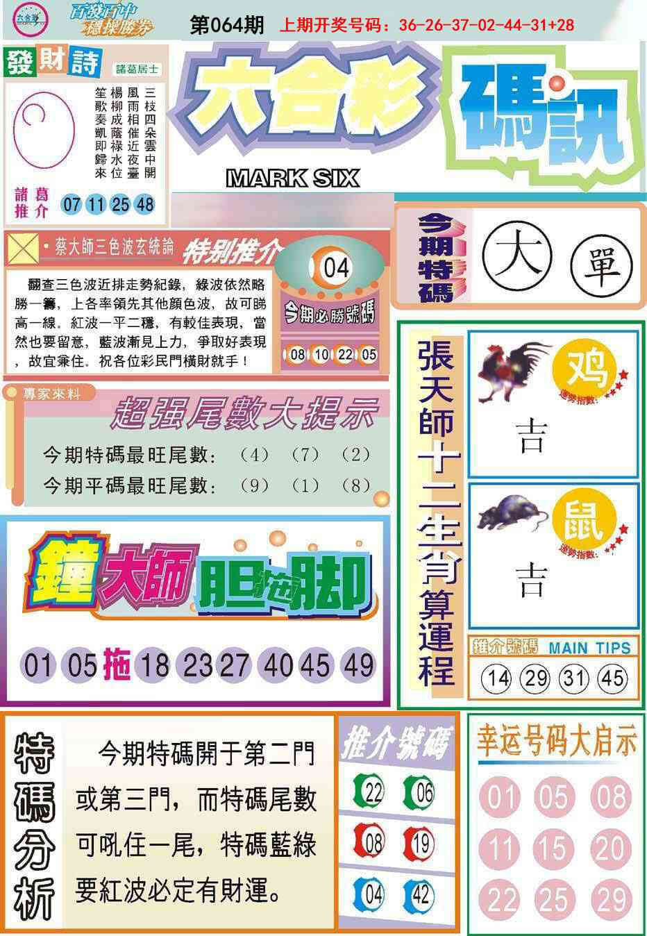 064期六合码讯[图]