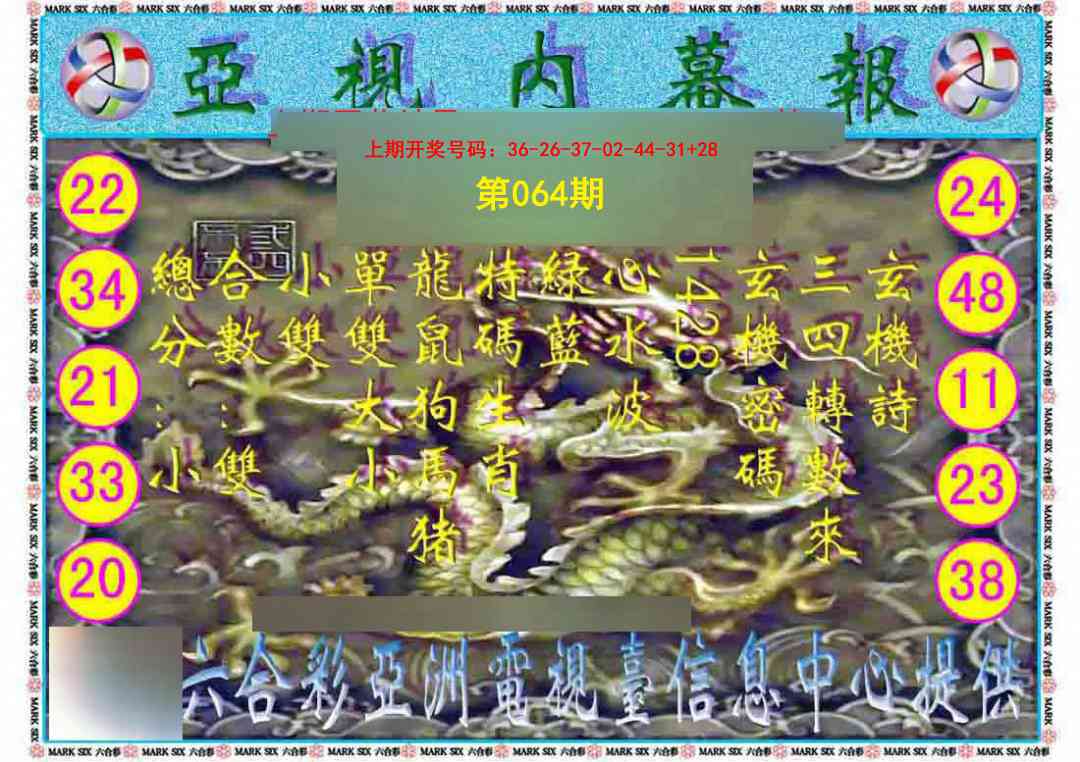 064期亚视内幕报[图]