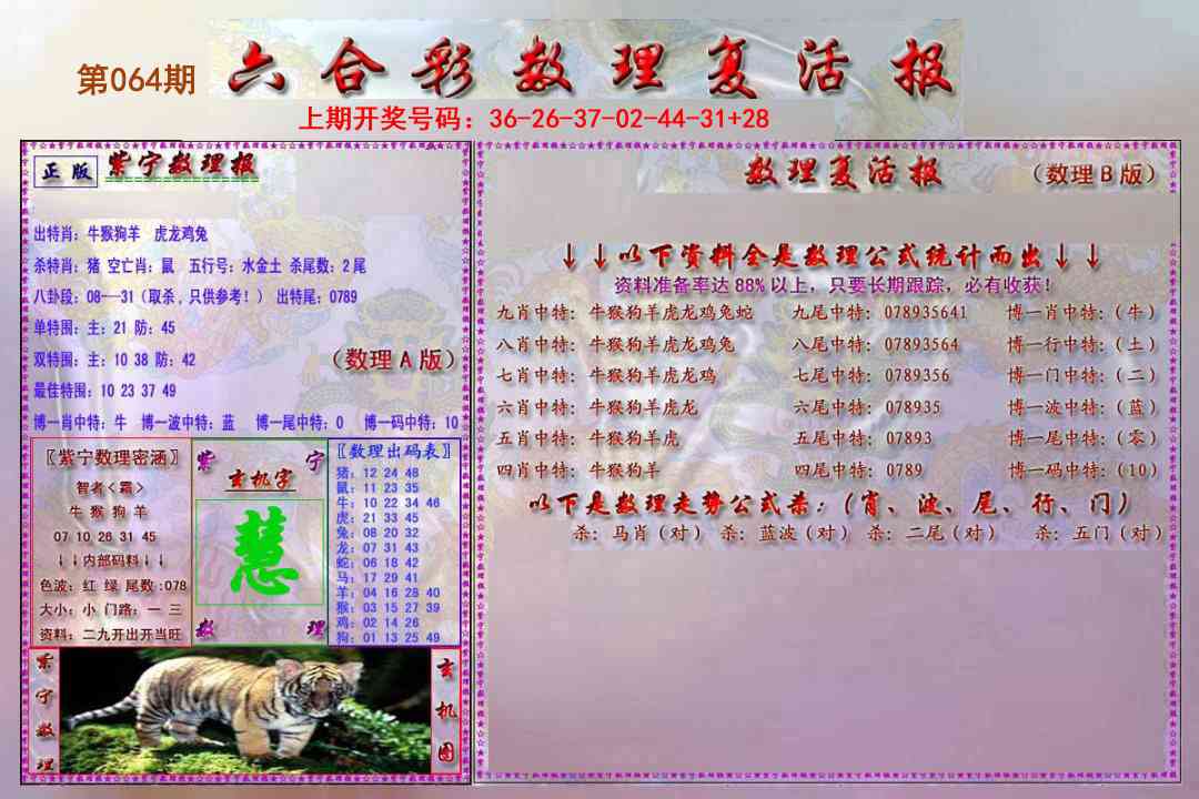 064期数理复活报[图]