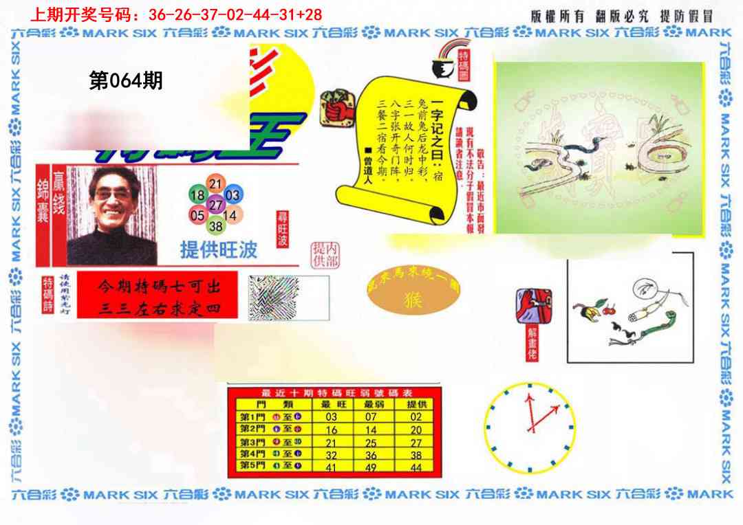 064期特码王(信封)[图]