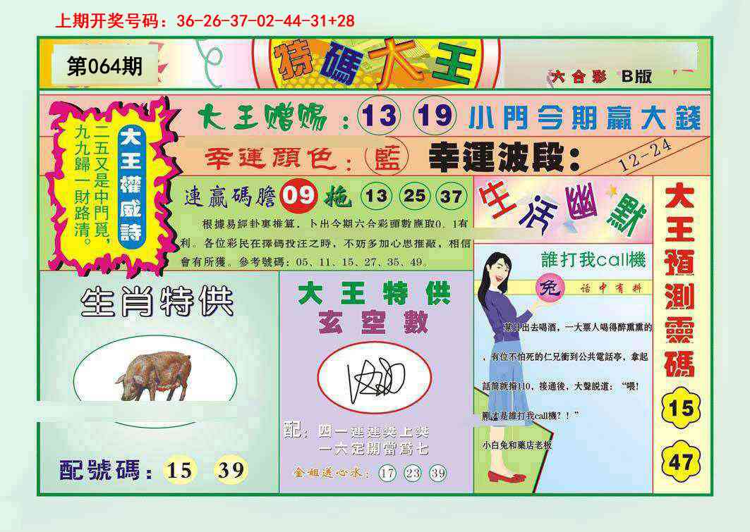 064期特码大王B[图]