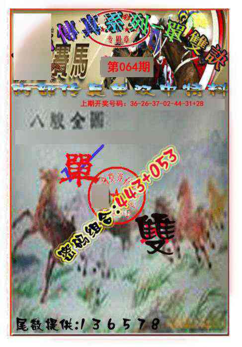 064期马会传真-单双诀[图]