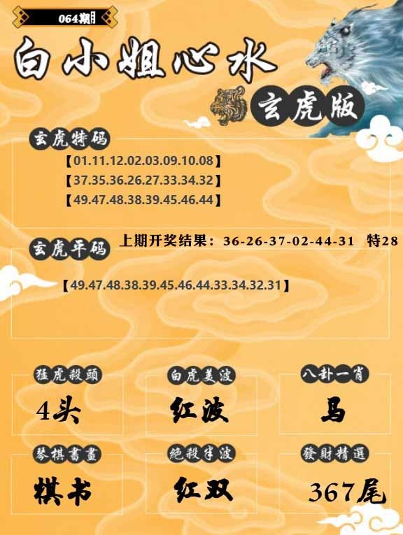 064期白小姐玄虎[图]